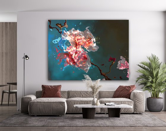 Flores al viento 3/XL large original artwork