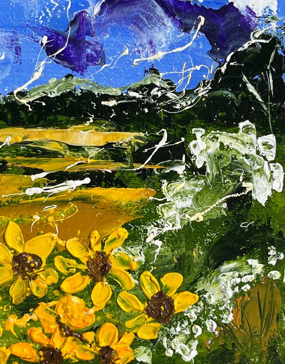 Sunflower Field Painting