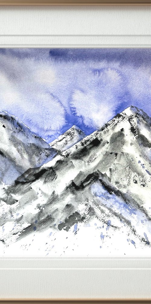 Majestic clouds Mountains by Yuliia Sharapova
