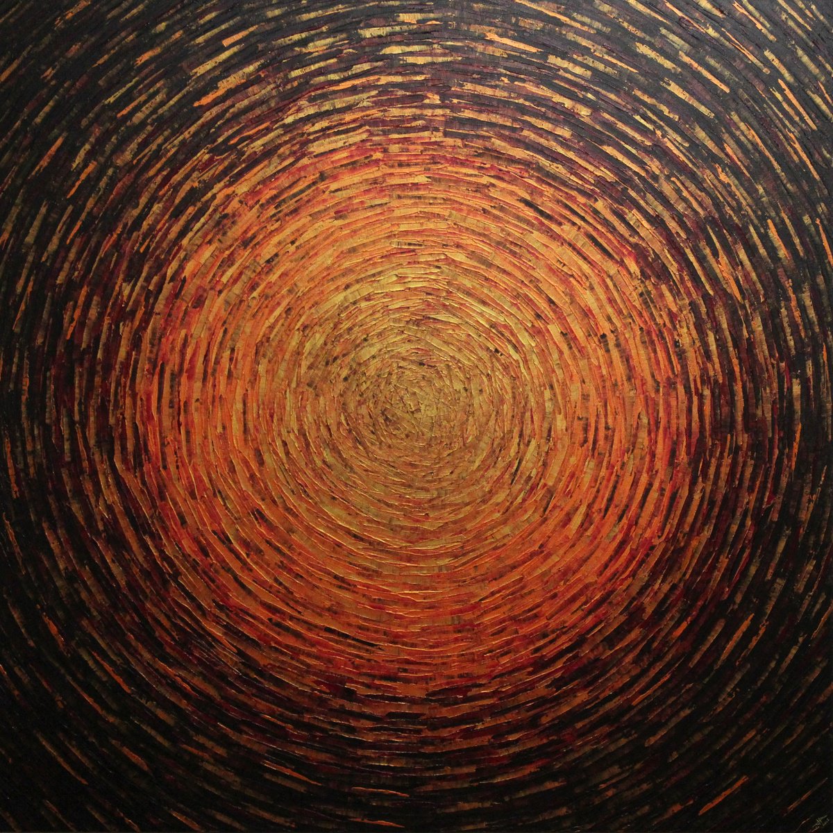  Vast Orange-Purple Radiance By Jonathan Pradillon, 39 X 39, Artwork For Sale On Artfinder