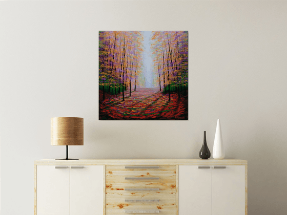 Shimmering Amber Glade