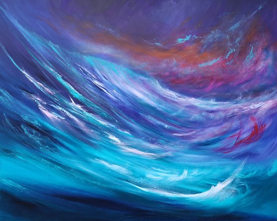 Wild Seas - Large Emotional Seascape, Art