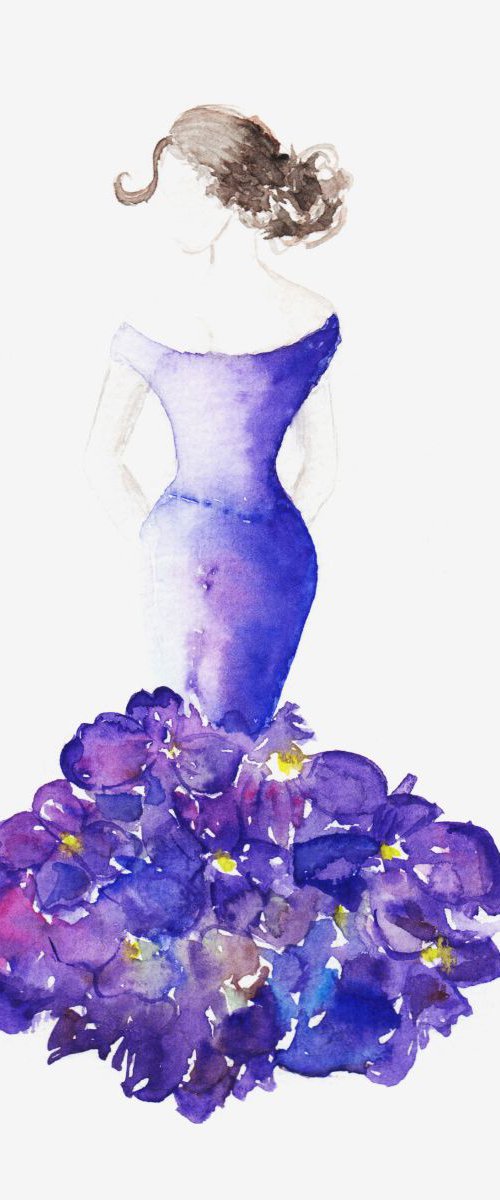 lady violet by Luba Ostroushko