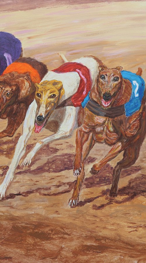 Dog Race, 80*60 by Dmytro Yeromenko