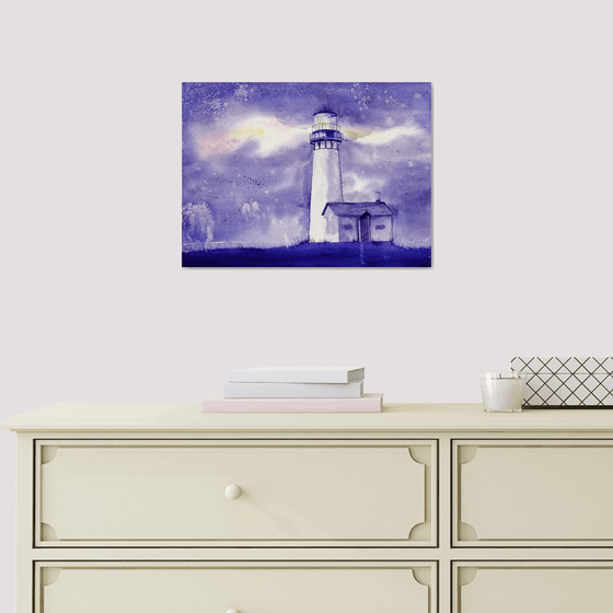 Lighthouse painting