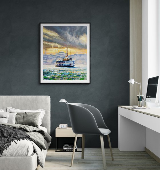 "Evening Sea Sunset"