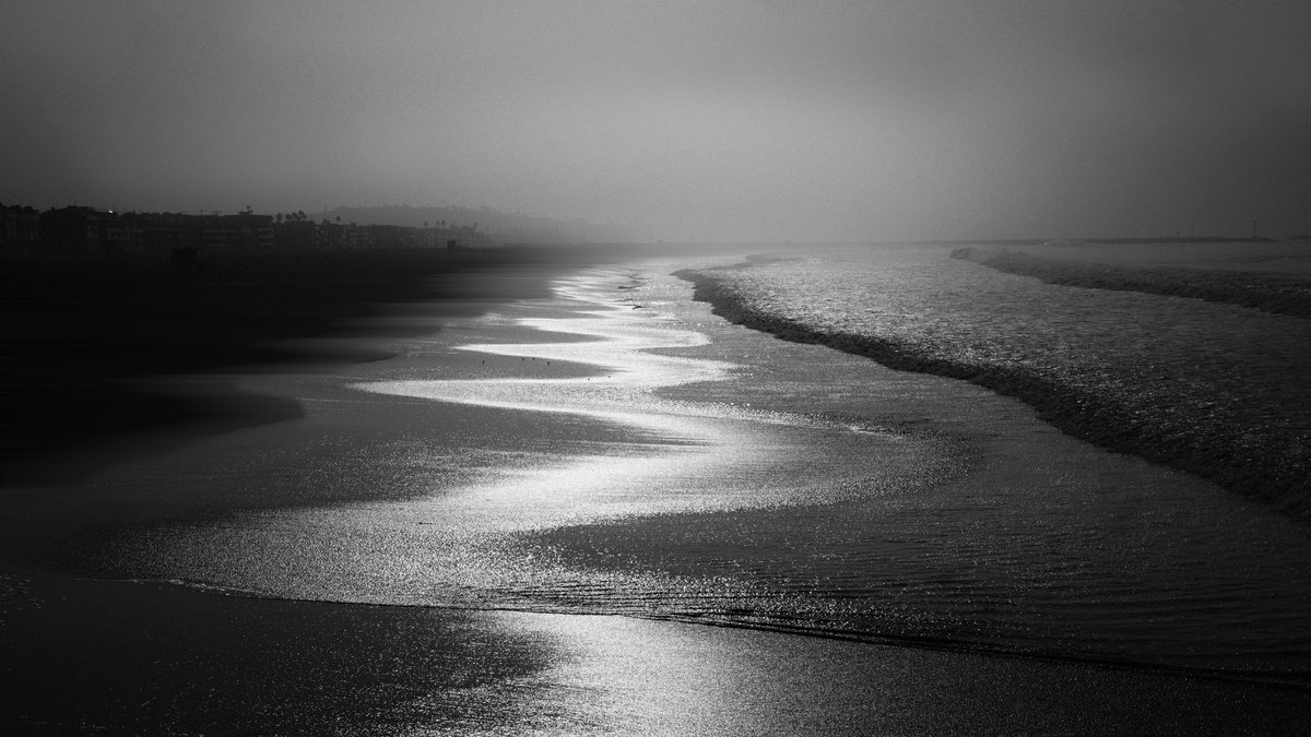 Surrealistic Landscape Photograph By Harv Greenberg, 43 X 24, Venice Tide, Original Artwork