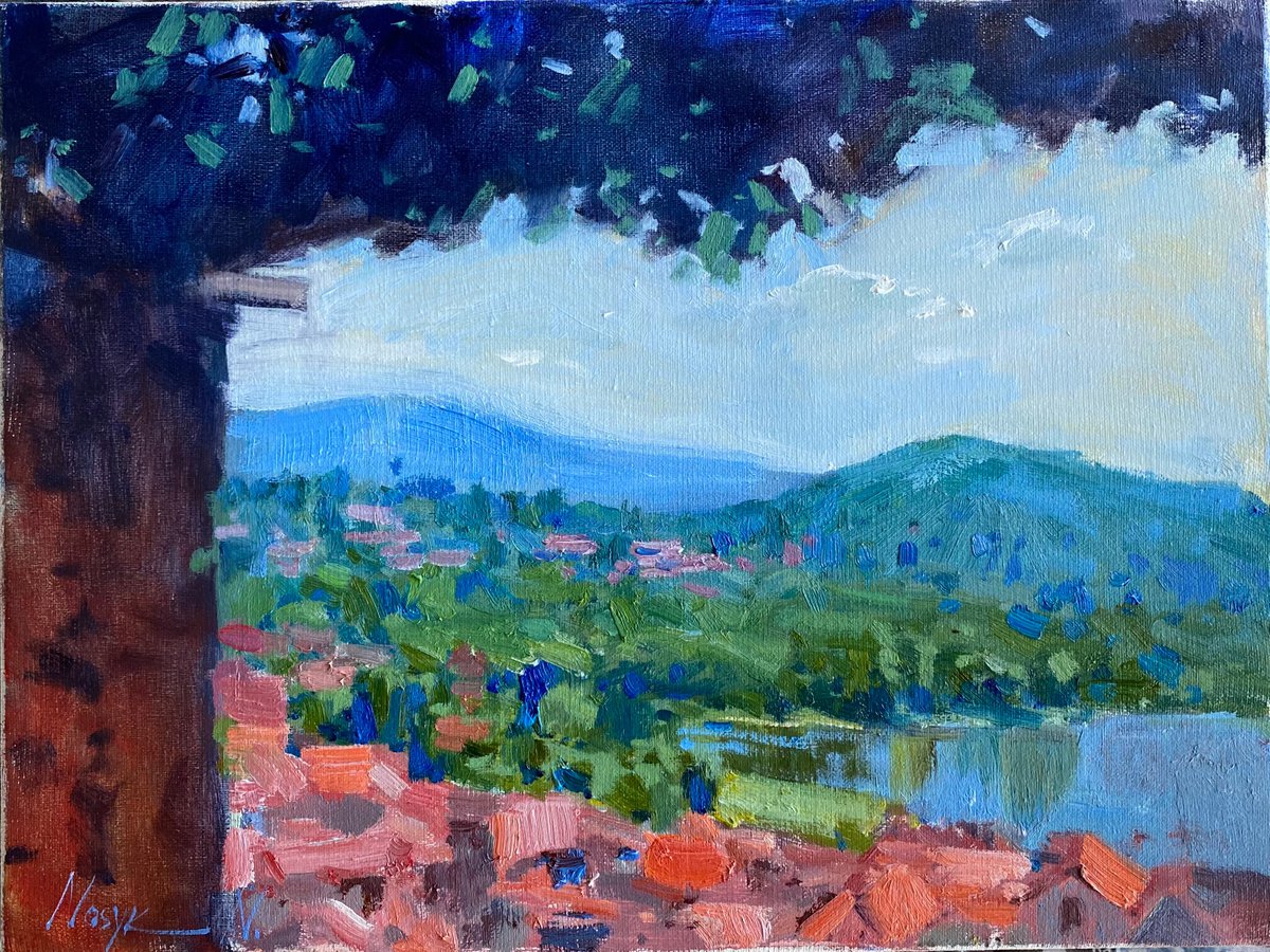 Toscana view 30x40 cm| oil painting by Nataliia Nosyk