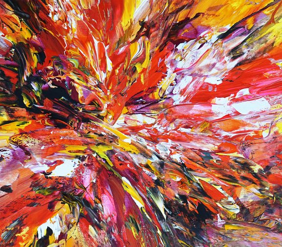 Yellow Red Abstraction S 1
