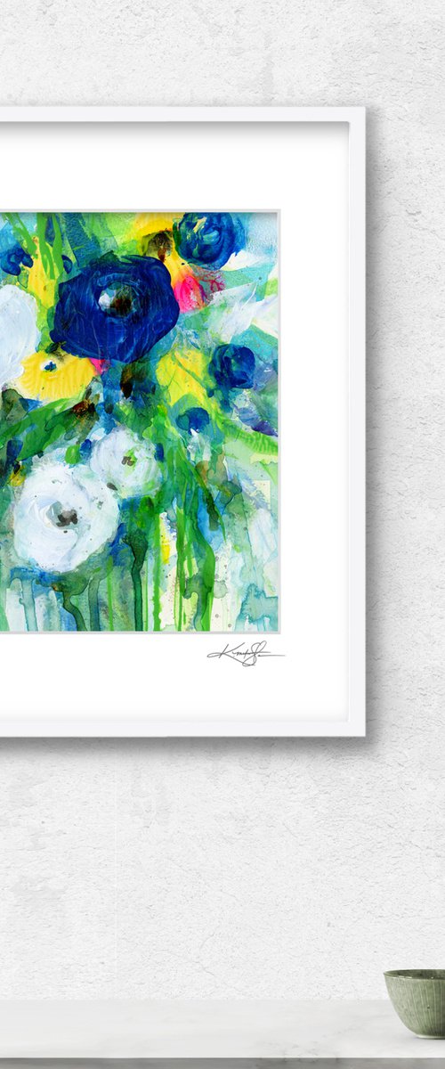 Flower Joy 15 - Floral Abstract Painting by Kathy Morton Stanion by Kathy Morton Stanion