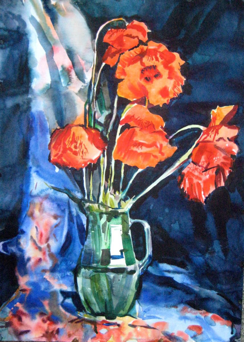 poppies by Valentina Kachina