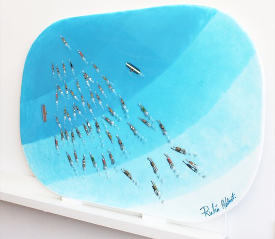 Swimmers 740 · Epoxy Resin Fort Bay Antigua blue water