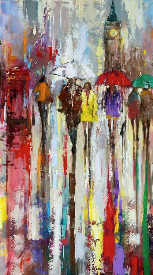 'A RAINY DAY OUT' Large by Ewa Czarniecka