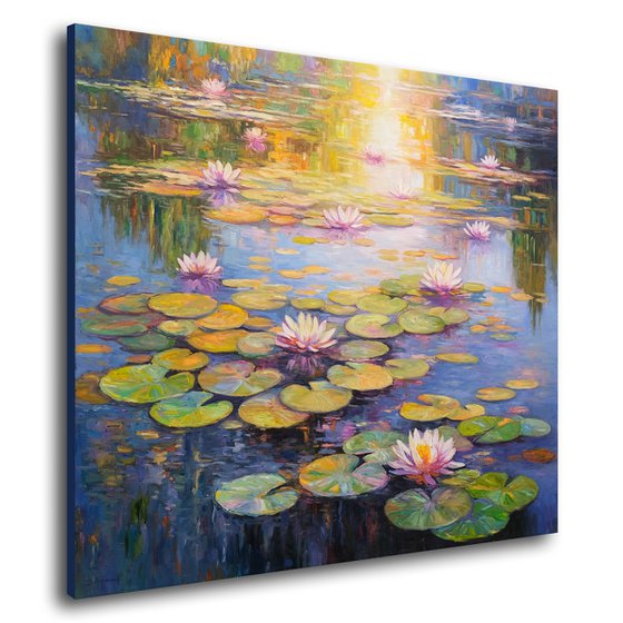 Water Lily Pond in Bloom