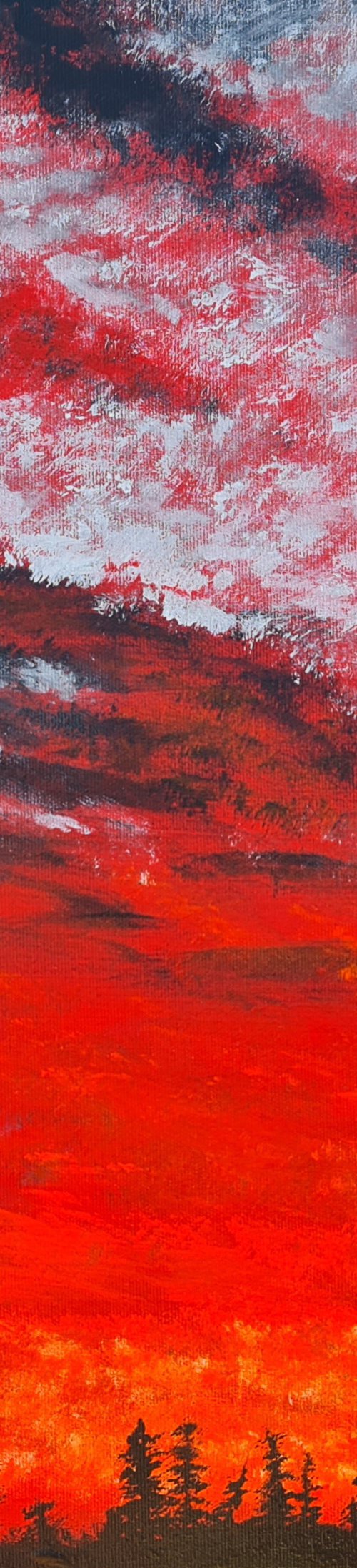 Landscape in red color by Daniel Urbaník