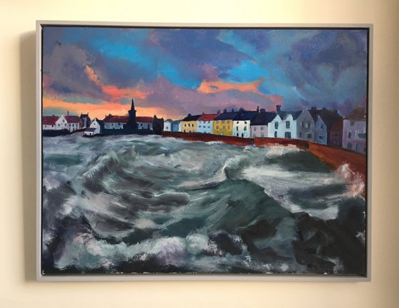 'Blustery day, Anstruther Harbour, Fife'