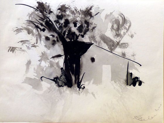 Country Cottage #1, 32x24 cm
