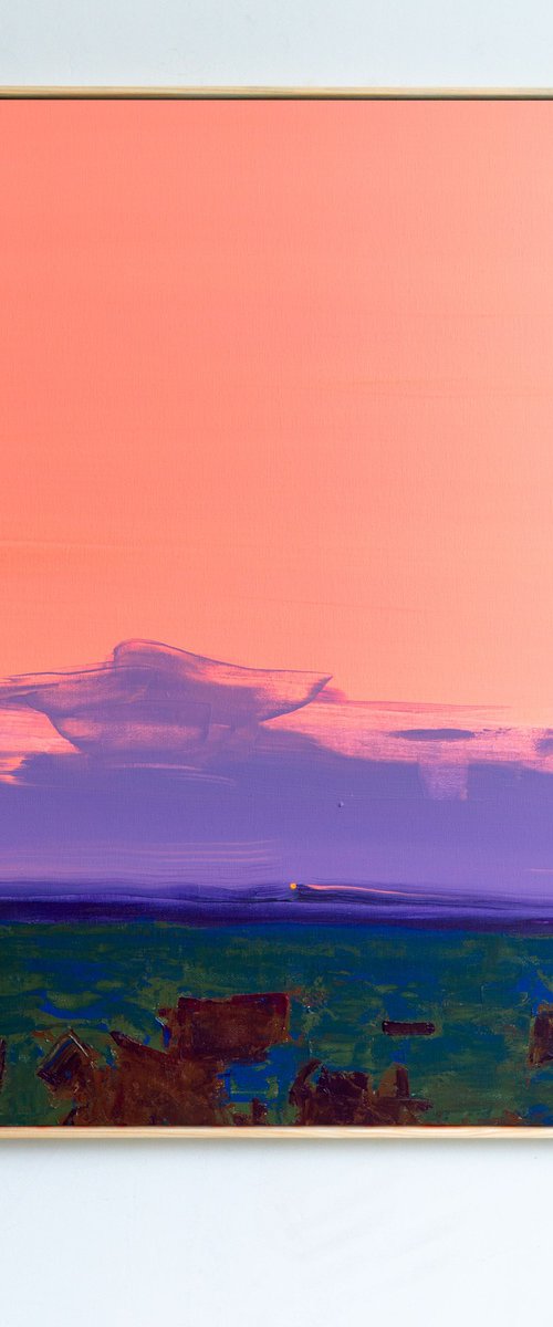 Violet Horizon Glow by Bohdan Katolyk