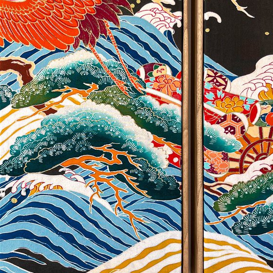 Cranes through Generations (Kimono)