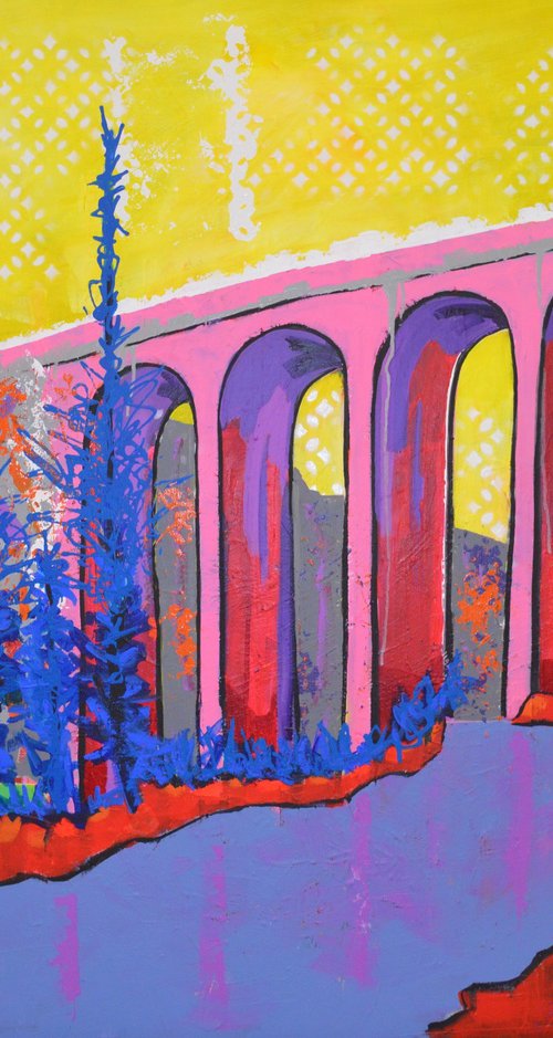 Dinan viaduct by Pamela Kenny-Levick