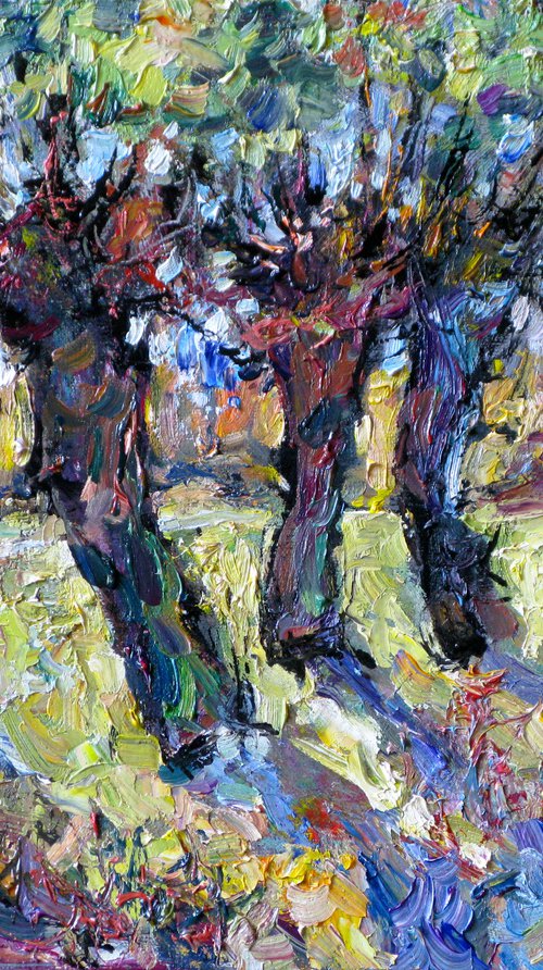 Road, summer and willow. by Nikifor Swiristuhin