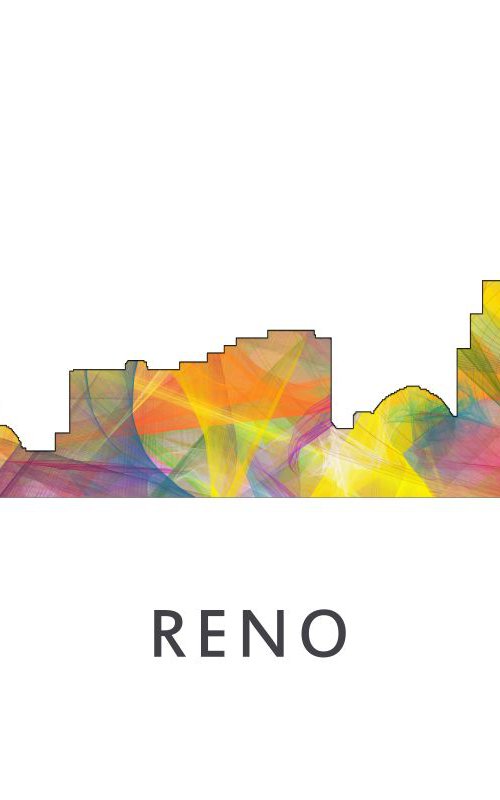 Reno Nevada Skyline WB1 by Marlene Watson