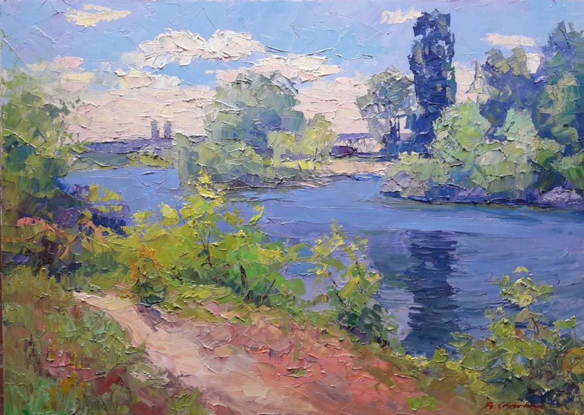 Dniprovska Inflow By Boris Serdyuk, 20 X 28, Artwork For Sale On Artfinder