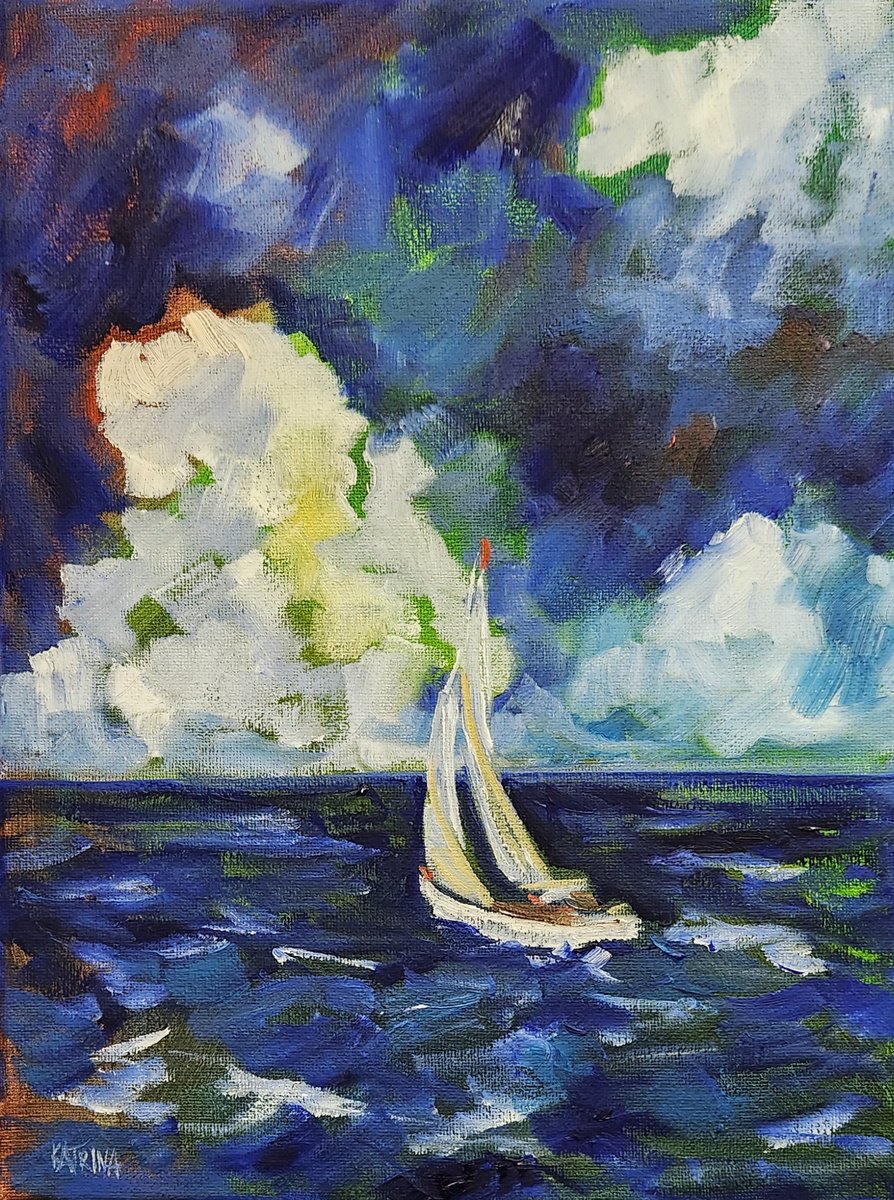 Where the Wind Blows - Sailboat - Sailing by Katrina Case
