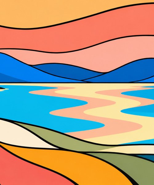 Flowing Landscape #47 by Marina Krylova