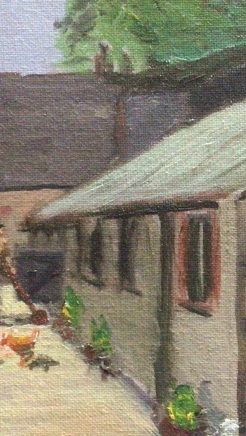 An Irish farmyard. by Julian Lovegrove Art