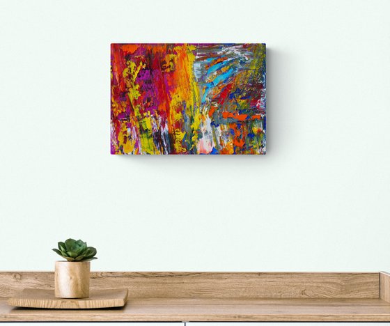 25x35 cm Small Abstract Painting Original Oil Painting Canvas Art