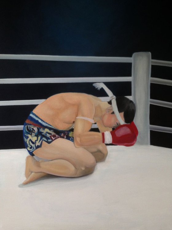 From the cycle 'Ring Girl' II, 130x100cm