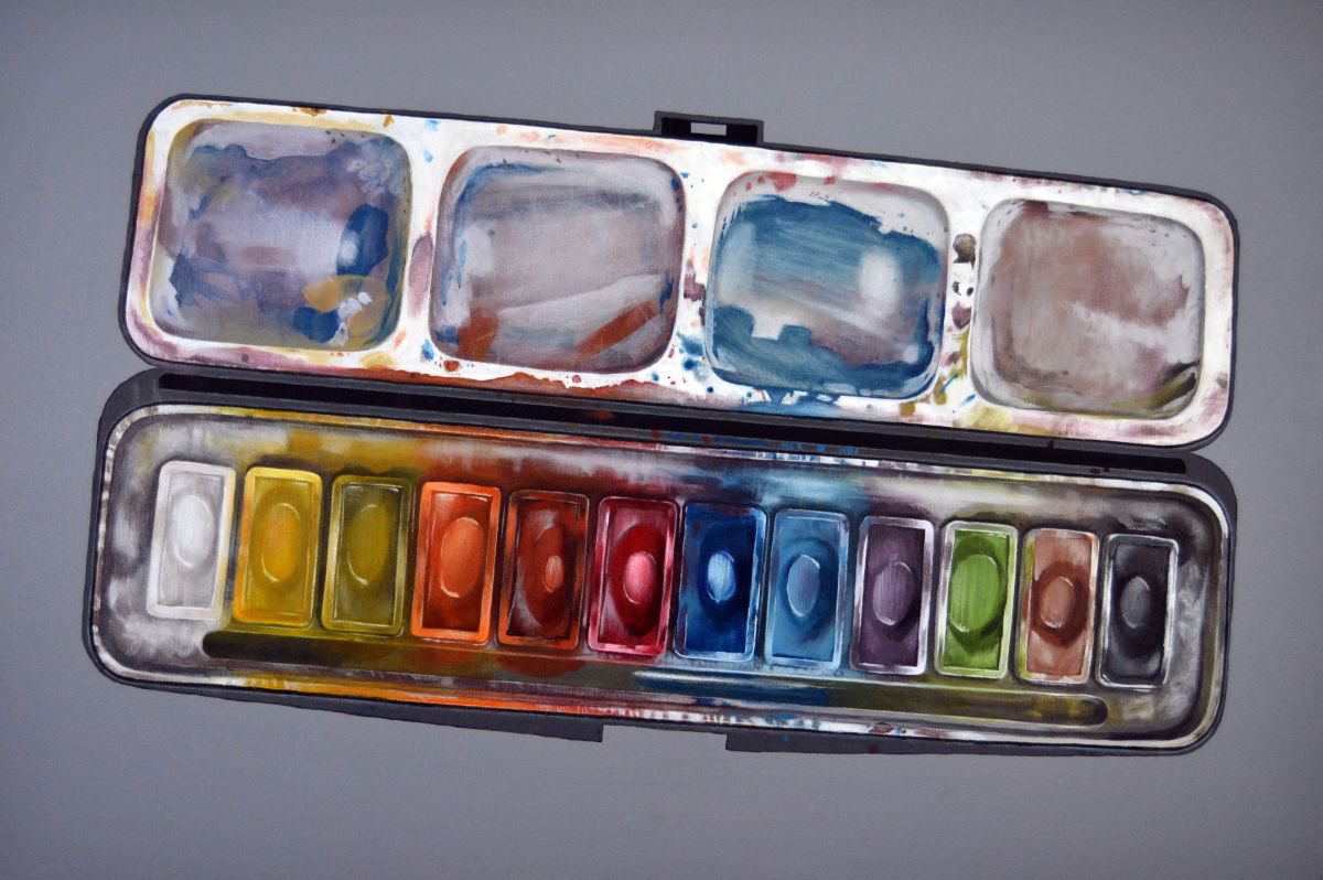 Paint Box Acrylic painting by Peter Slade Artfinder