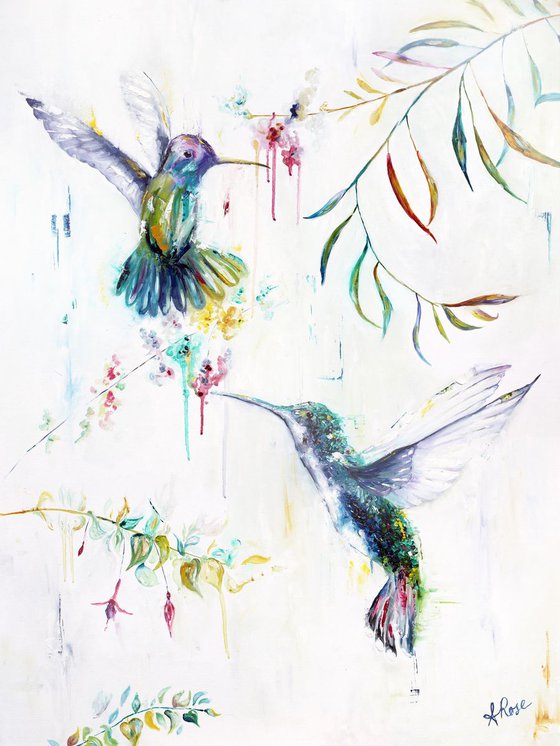 Hummingbird Painting - Sanctuary
