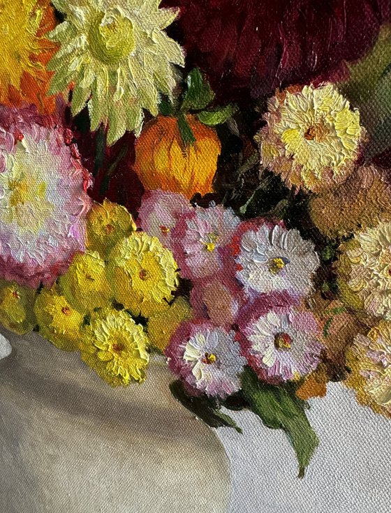 Colorful Flowers Still Life