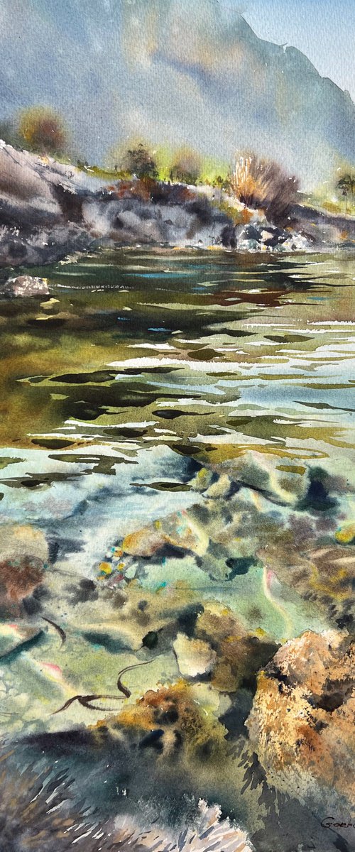 Mountain river #37 by Eugenia Gorbacheva