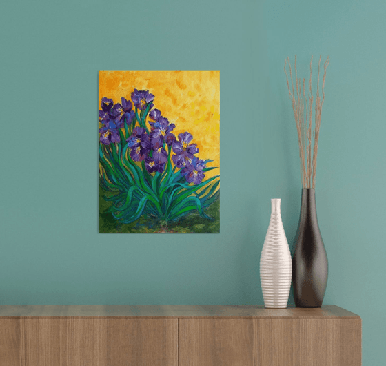 Purple Irises of Van Gogh