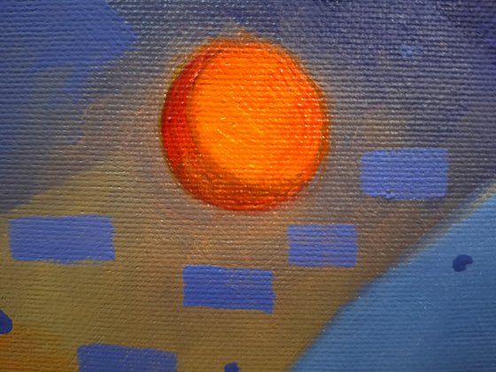 Sunset in the suburbs