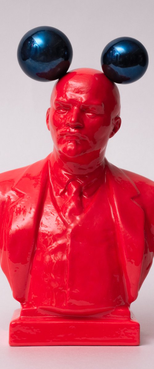 Lenin with Mickey's Ears by Oleksandr Balbyshev