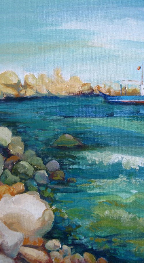 Looking at the sea by Elena Oleniuc