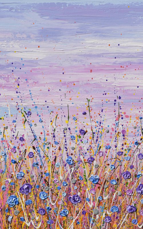 Purple Flowers by Olga Tkachyk