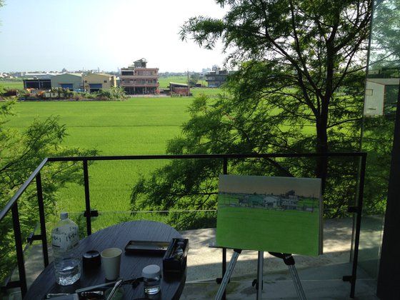 Watering Ricefields at Dawn, Yilan