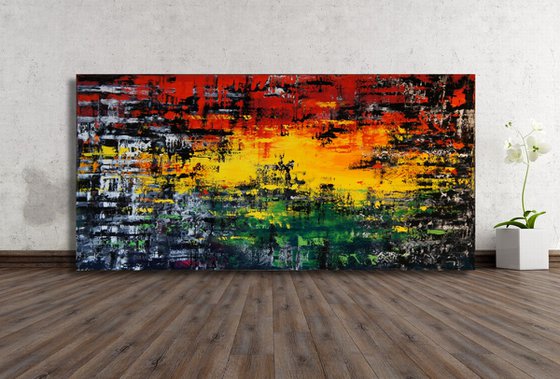 Pan-Africa [on heavy pro canvas] (160 x 80 cm) XXXL (64 x 32 inches)