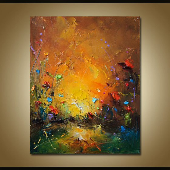 Sunny garden,  Oil Painting