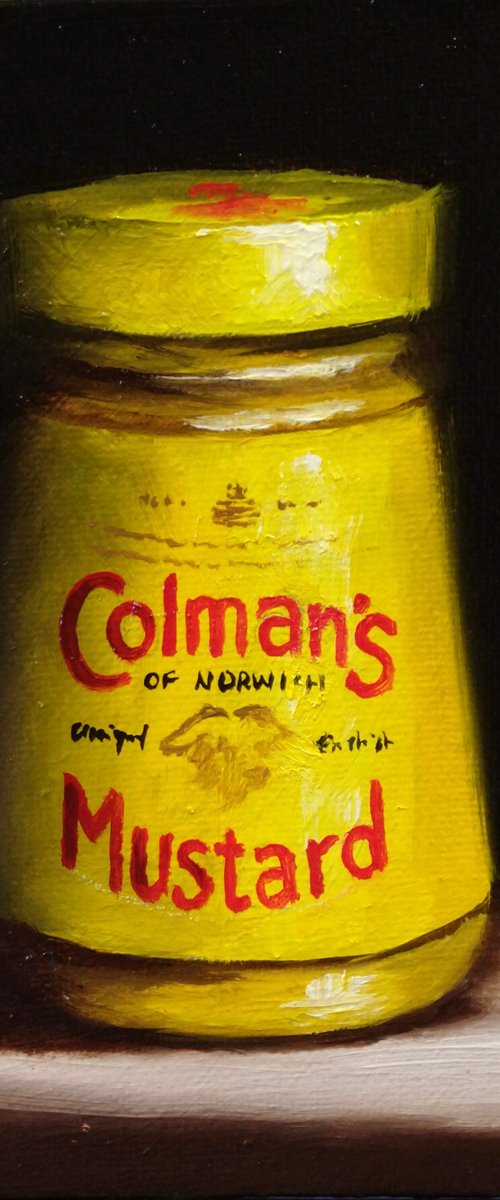 Colman’s Mustard   framed still life by Jane Palmer Art