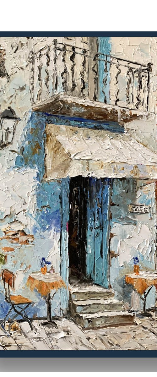 Blue Door Café in the Old Town. by Vita Schagen