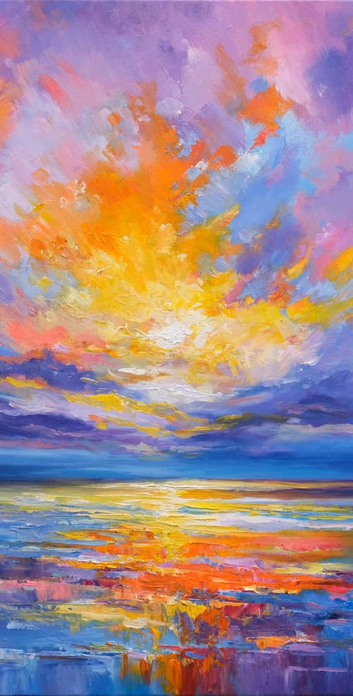 Majestic Sunset Seascape by Behshad Arjomandi