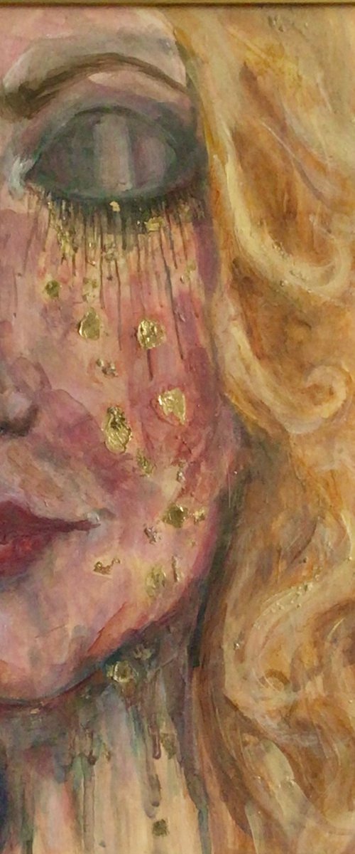Homage to Klimt: Blue 2 by Elisabeth Lewis