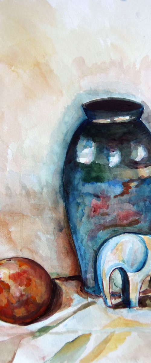 Still life with elephant by Elizabeth Vlasova