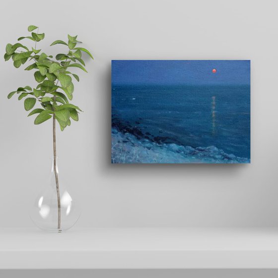 Moonrise Off Algarve Coast